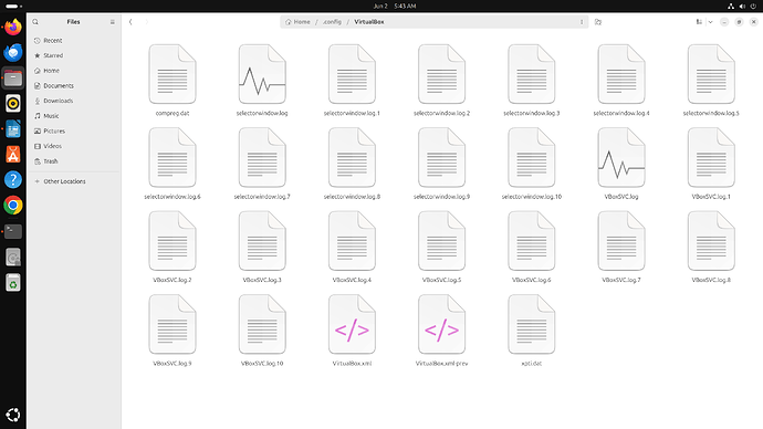 VirtualBox folder