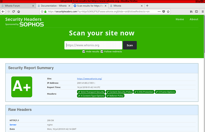 whonix-securityheaders-rating-july2018